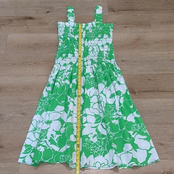 Rails Green and White Seville Floral Midi Dress - Picture 10 of 10